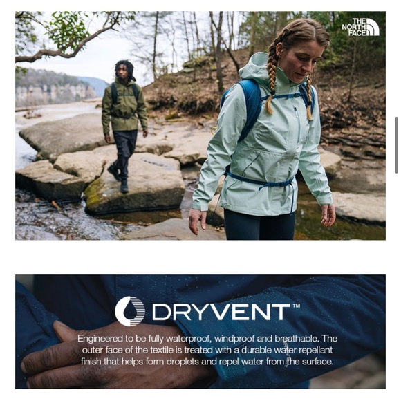 NWOT Light Blue/ White North Face Arrowwood Triclimate 3 in 1 Jacket - Picture 8 of 10